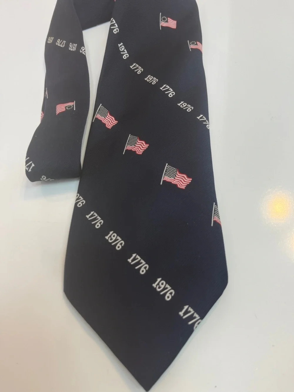 Bicentennial 70’s Patriotic Tie God Bless America